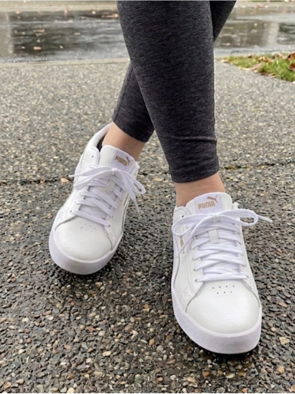 PUMA Triple Court Sneakers, Women’s 8, White